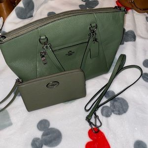 Coach handbag and wallet